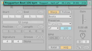 Clip View Ableton Reference Manual Version 11 Ableton