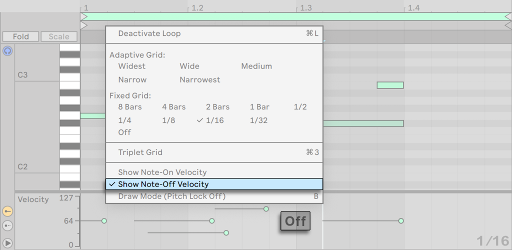 Edición de notas MIDI y velocidades — Ableton Reference Manual Version ...