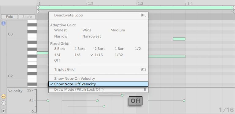 Edición de notas MIDI y velocidades — Ableton Reference Manual Version ...