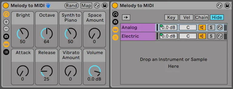 Converting Audio to MIDI — Ableton Reference Manual Version 11 | Ableton