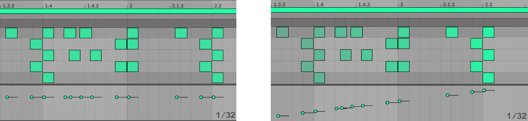 Editing MIDI Notes and Velocities — Ableton Reference Manual Version 11 ...