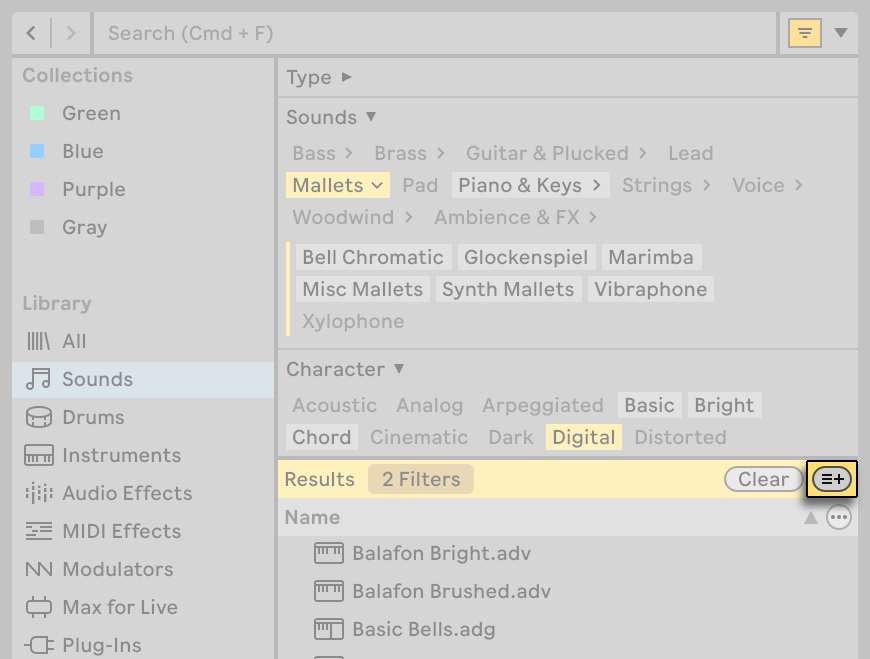 Working with the Browser — Ableton Reference Manual Version 12 | Ableton