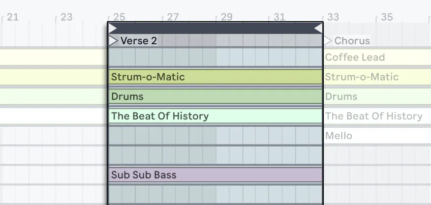 Arrangement View Ableton Reference Manual Version 12 Ableton