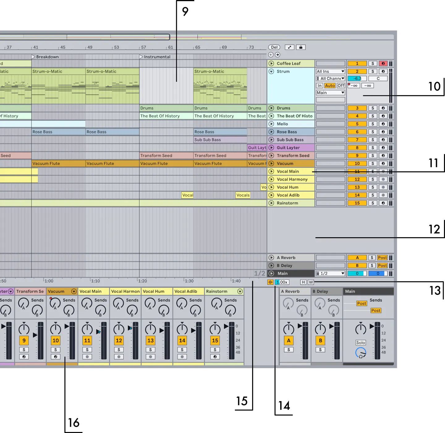 Arrangement View Ableton Reference Manual Version 12 Ableton