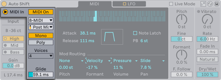 Live Audio Effect Reference — Ableton Reference Manual Version 12 | Ableton