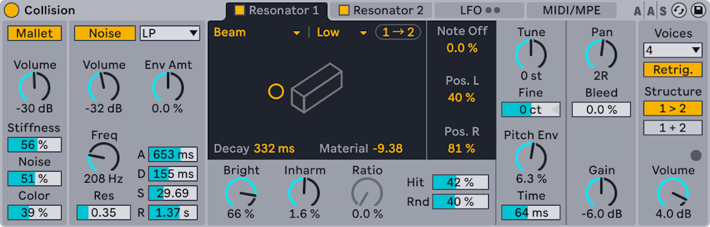 Live Instrument Reference — Ableton Reference Manual Version 12 | Ableton