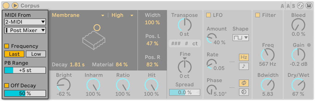 Live Audio Effect Reference — Ableton Reference Manual Version 12 | Ableton