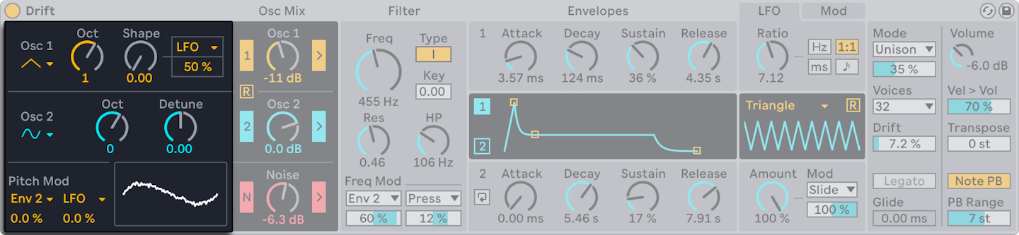 Live Instrument Reference — Ableton Reference Manual Version 12 | Ableton