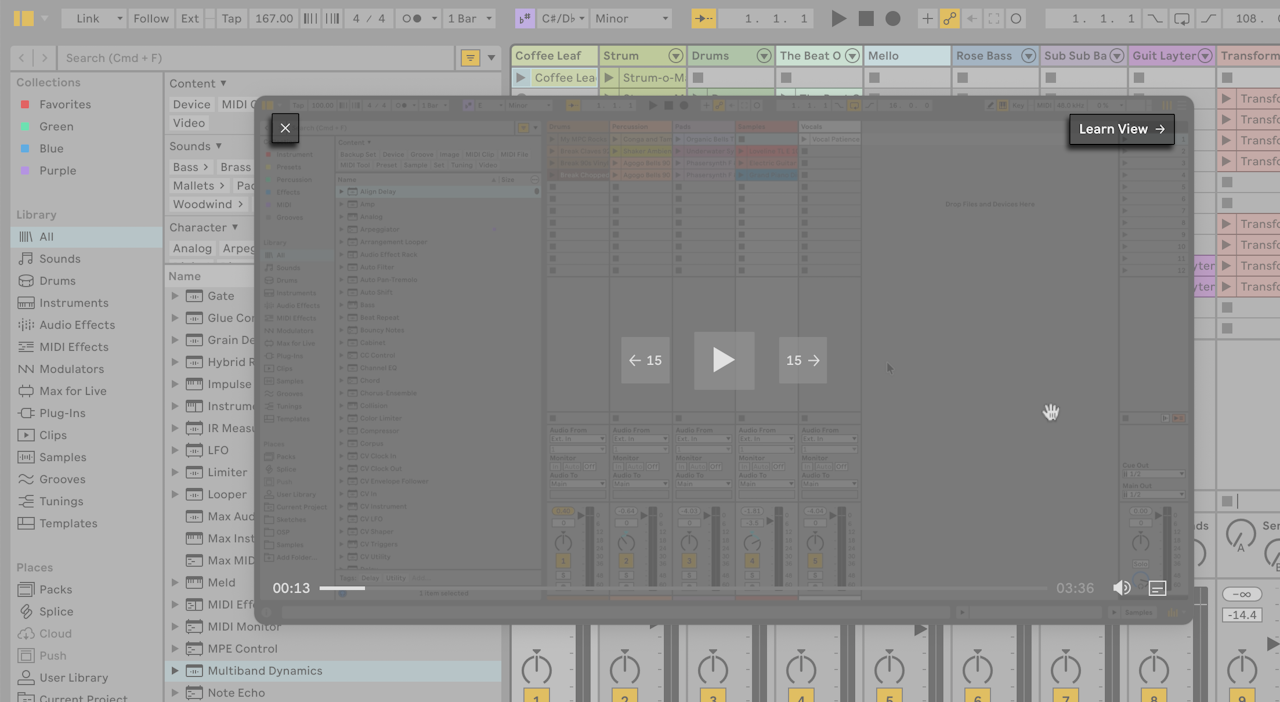 First Steps — Ableton Reference Manual Version 12 | Ableton