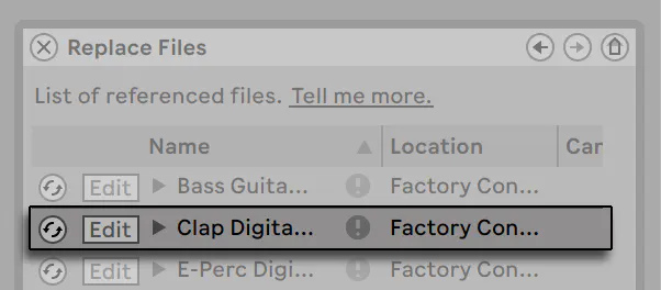 Managing Files and Sets — Ableton Reference Manual Version 12 | Ableton