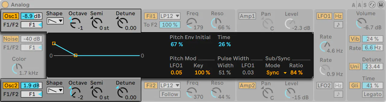 Oscillator Display Live Instrument Reference — Ableton Reference Manual Version 11 | Ableton
