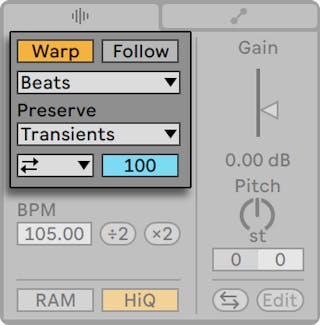Clip View — Ableton Reference Manual Version 11 | Ableton