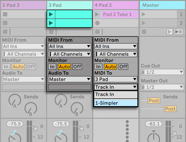 Routage et entrées/sorties — Ableton Reference Manual Version 11 | Ableton