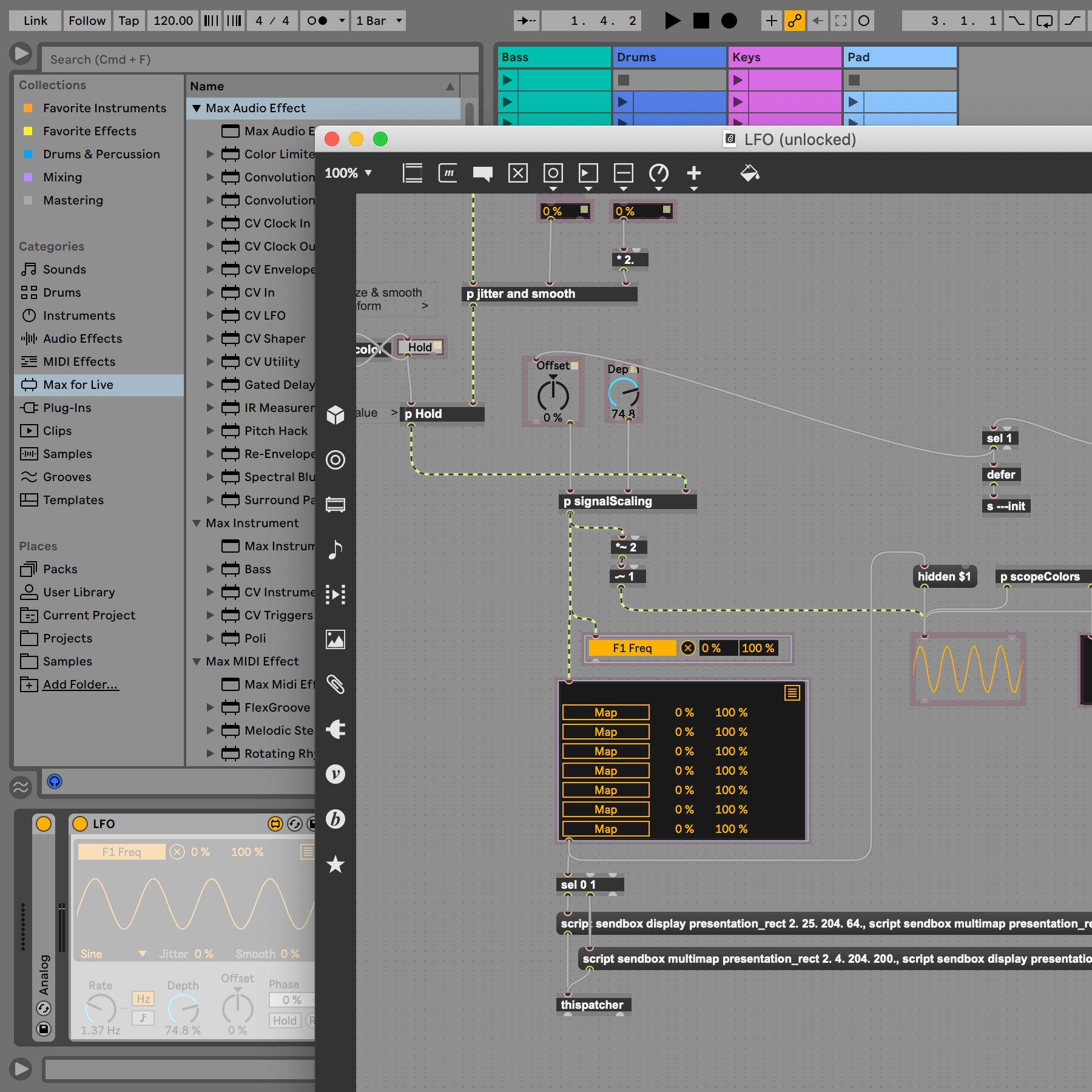 max msp sequencer