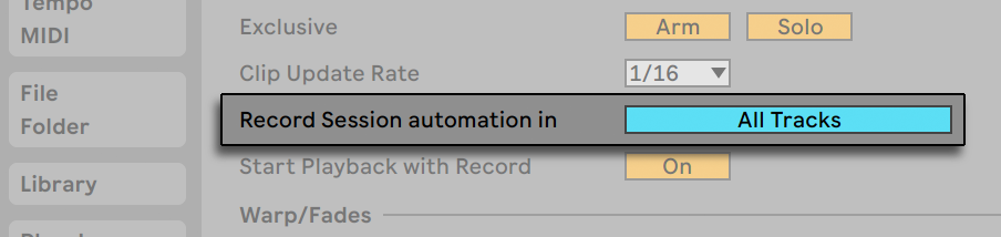 how to record automation in ableton