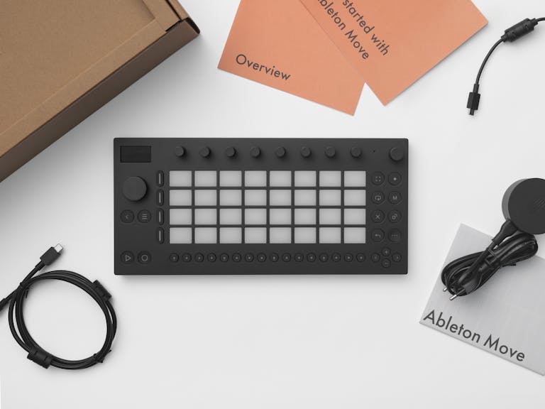 Contenu de la boîte d'Ableton Move.