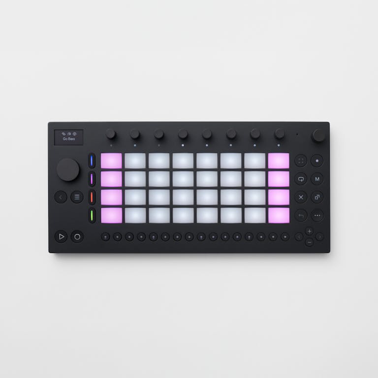 Vue du dessus de l'interface complète d'Ableton Move.